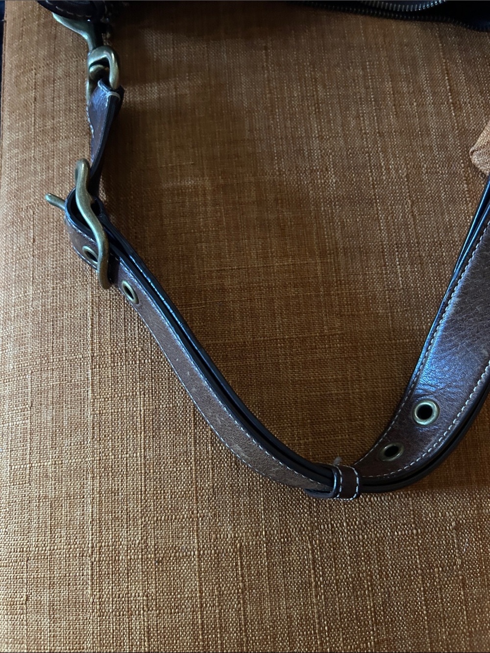 Coach Signature Canvas Shoulder Bag in Tan and Brown - Picture 3 of 3